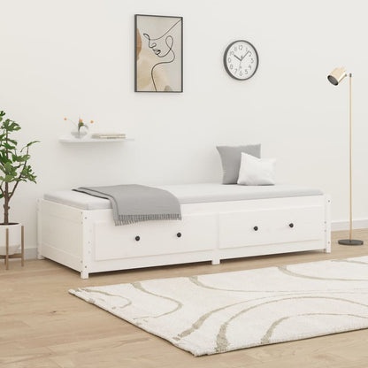 Slaapbank Massief Grenenhout 90 x 200 cm Wit