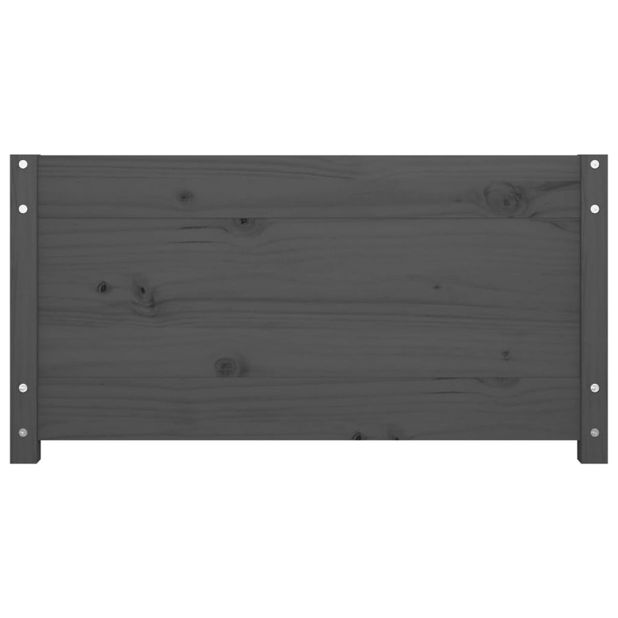Slaapbank Massief Grenenhout 90 x 200 cm Grijs