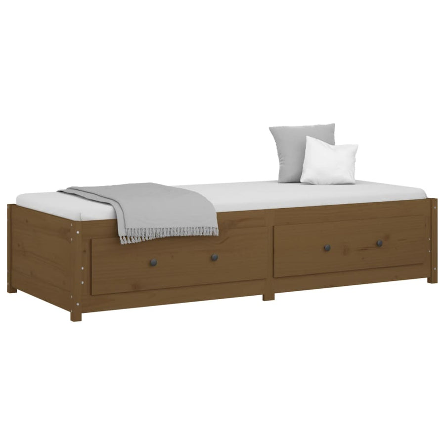 Slaapbank Massief Grenenhout 90 x 200 cm Honingbruin