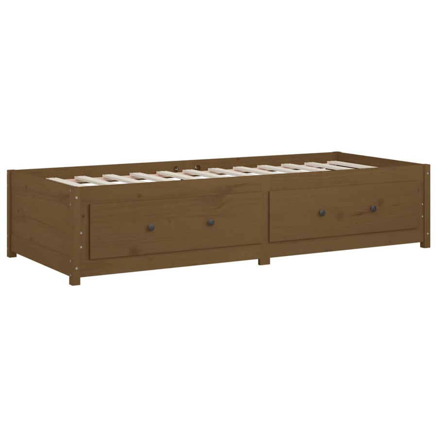 Slaapbank Massief Grenenhout 90 x 200 cm Honingbruin