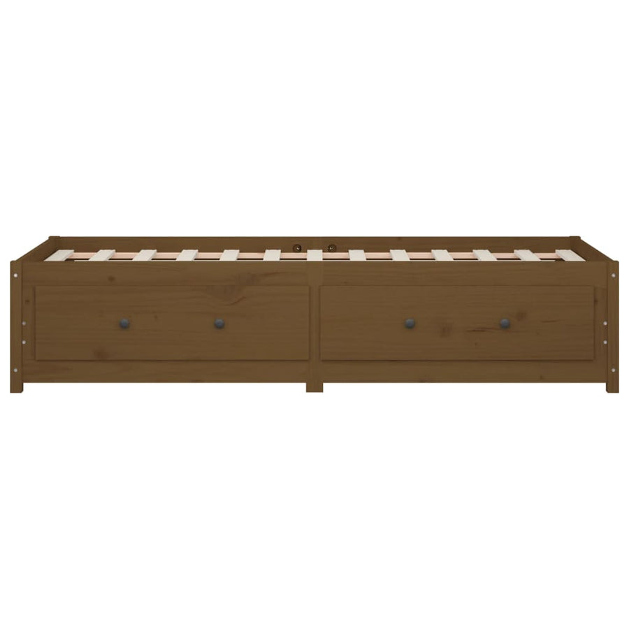 Slaapbank Massief Grenenhout 90 x 200 cm Honingbruin