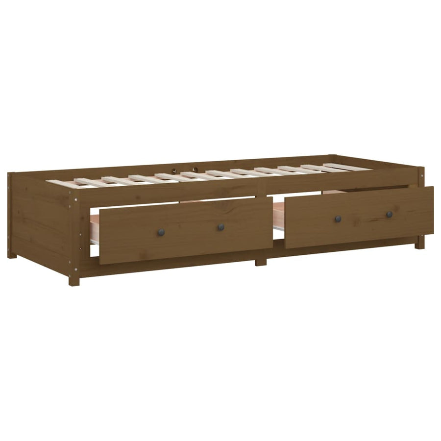 Slaapbank Massief Grenenhout 90 x 200 cm Honingbruin