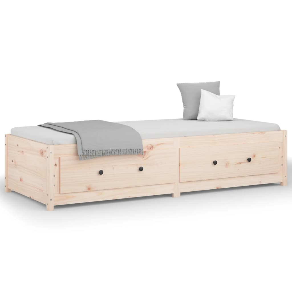Slaapbank Massief Grenenhout Small Single 75 x 190 cm Naturel