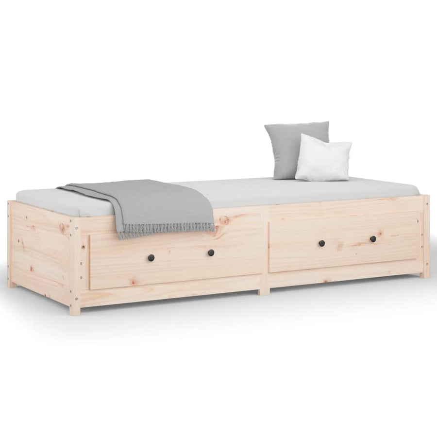 Slaapbank Massief Grenenhout Small Single 75 x 190 cm Naturel
