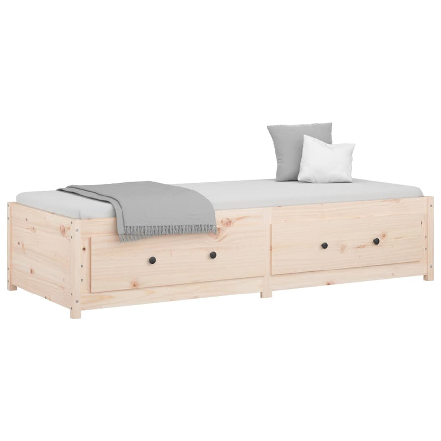 Slaapbank Massief Grenenhout Small Single 75 x 190 cm Naturel