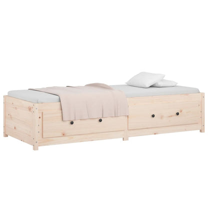 Slaapbank Massief Grenenhout Small Single 75 x 190 cm Naturel