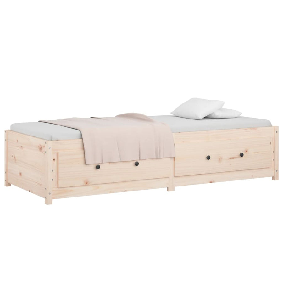 Slaapbank Massief Grenenhout Small Single 75 x 190 cm Naturel
