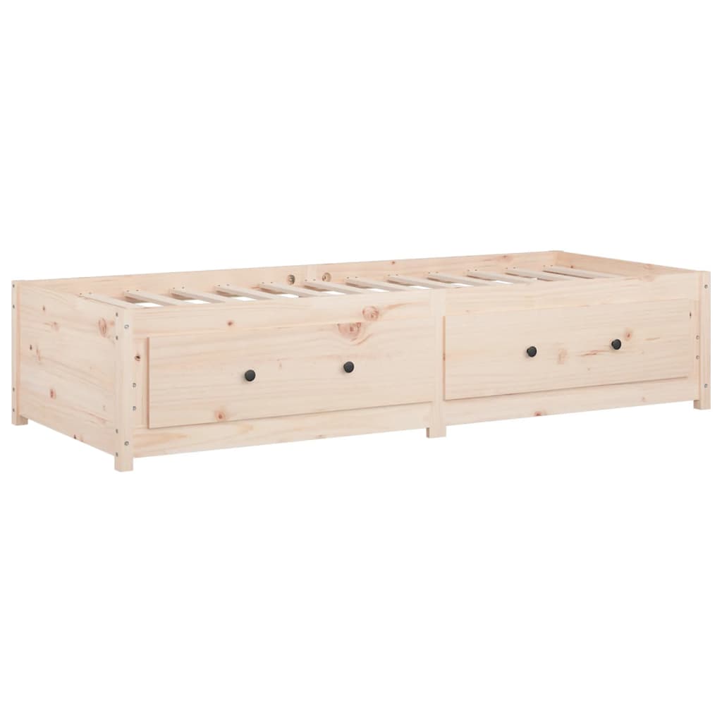 Slaapbank Massief Grenenhout Small Single 75 x 190 cm Naturel