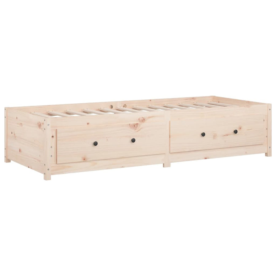 Slaapbank Massief Grenenhout Small Single 75 x 190 cm Naturel