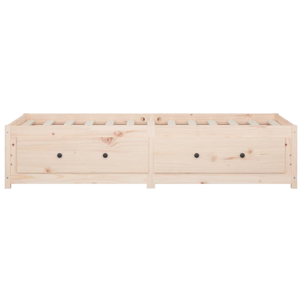 Slaapbank Massief Grenenhout Small Single 75 x 190 cm Naturel