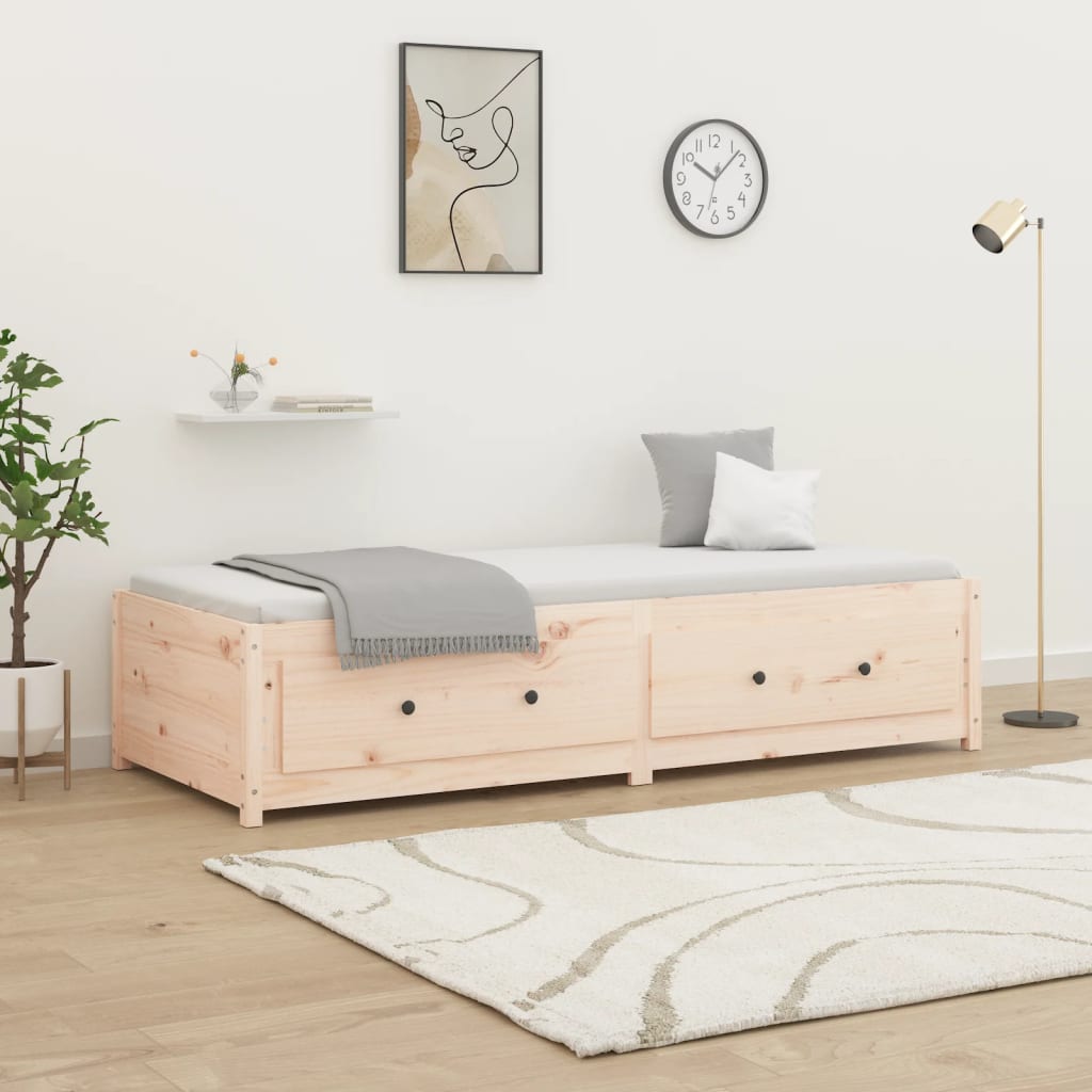 Slaapbank Massief Grenenhout Small Single 75 x 190 cm Naturel