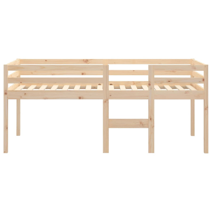 Hoogslaper Massief Grenenhout 80 x 200 cm Naturel