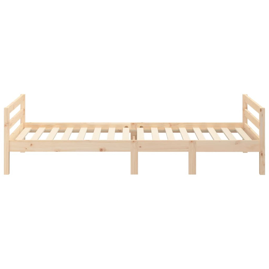 Bedframe Massief Grenenhout 80 x 200 cm Naturel