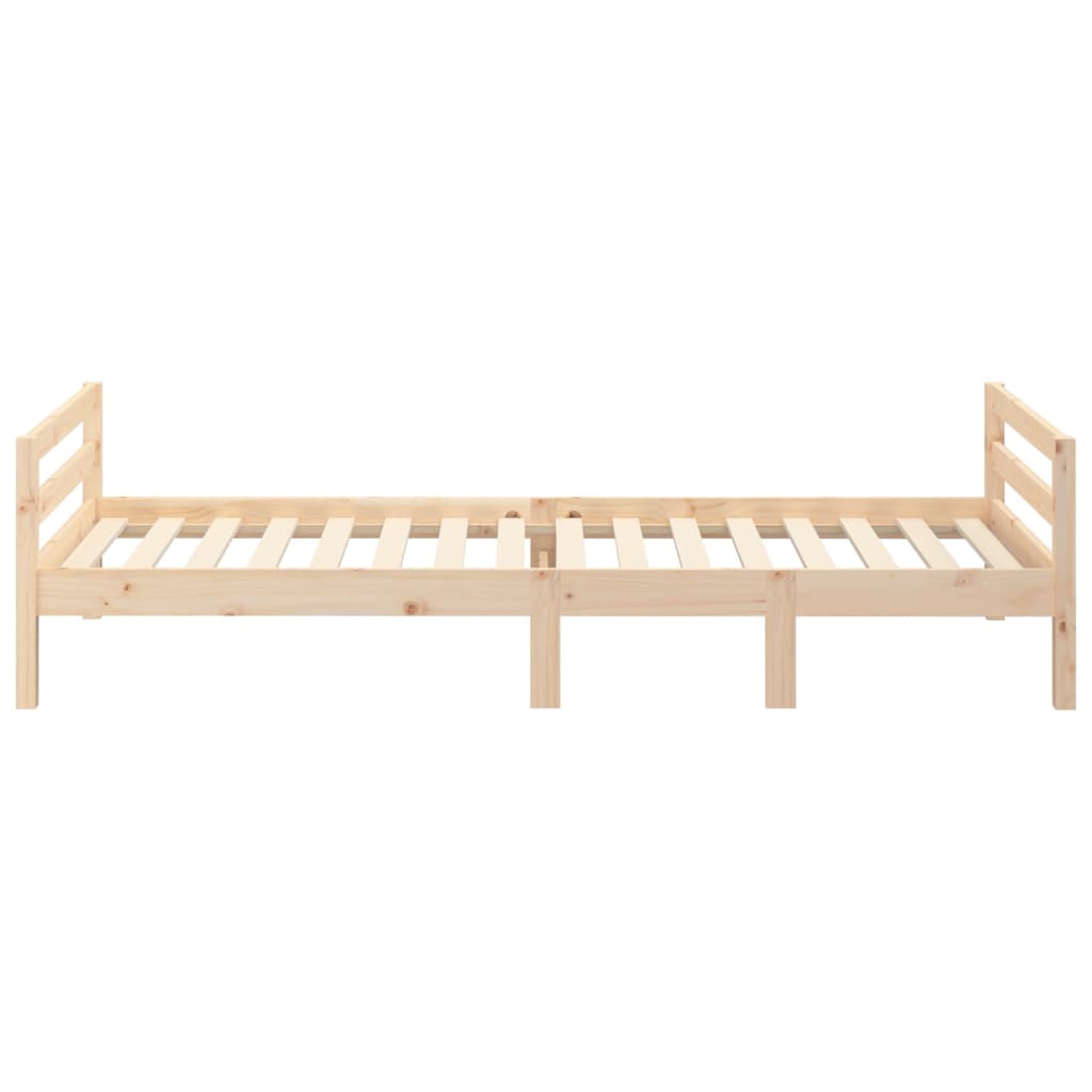 Bedframe Massief Grenenhout 90 x 190 cm Naturel
