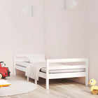 Bedframe massief grenenhout wit 90x190 cm