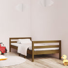 Bedframe 75x190 cm massief grenenhout honingbruin