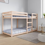 Stapelbed massief grenenhout 80x200 cm