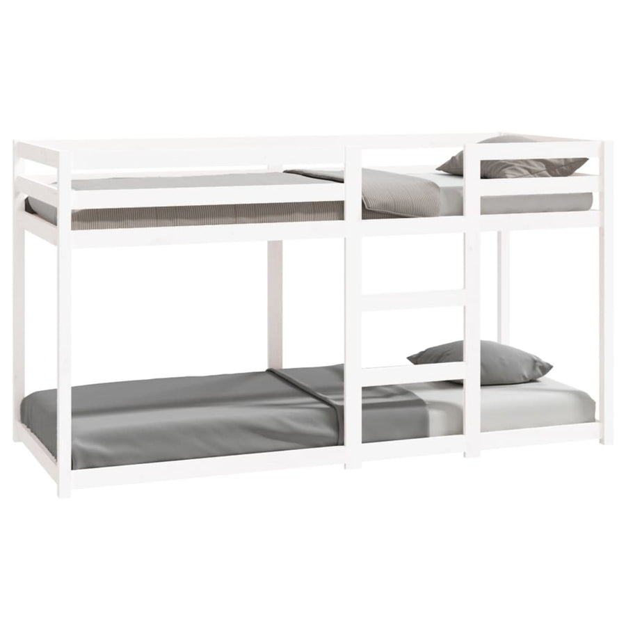 Stapelbed 80X200 Cm Massief Grenenhout Wit