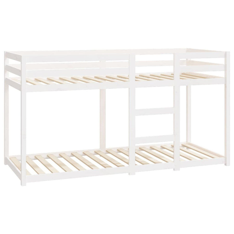 Stapelbed 80X200 Cm Massief Grenenhout Wit
