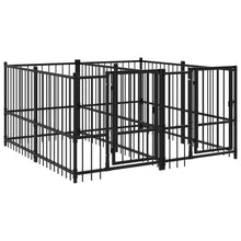 Hondenkennel Voor Buiten 3,75 M² Staal 194 x 193.5 x 100 cm