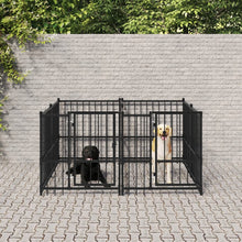 Hondenkennel Voor Buiten 3,75 M² Staal 194 x 193.5 x 100 cm