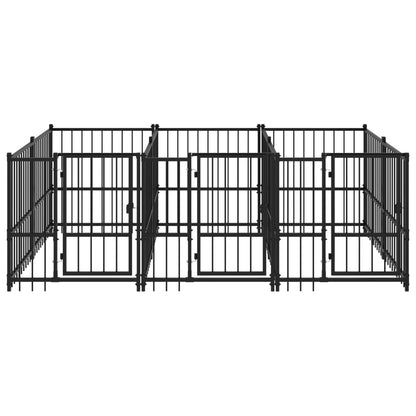 Hondenkennel Voor Buiten 5,63 M² Staal 291 x 193.5 x 100 cm