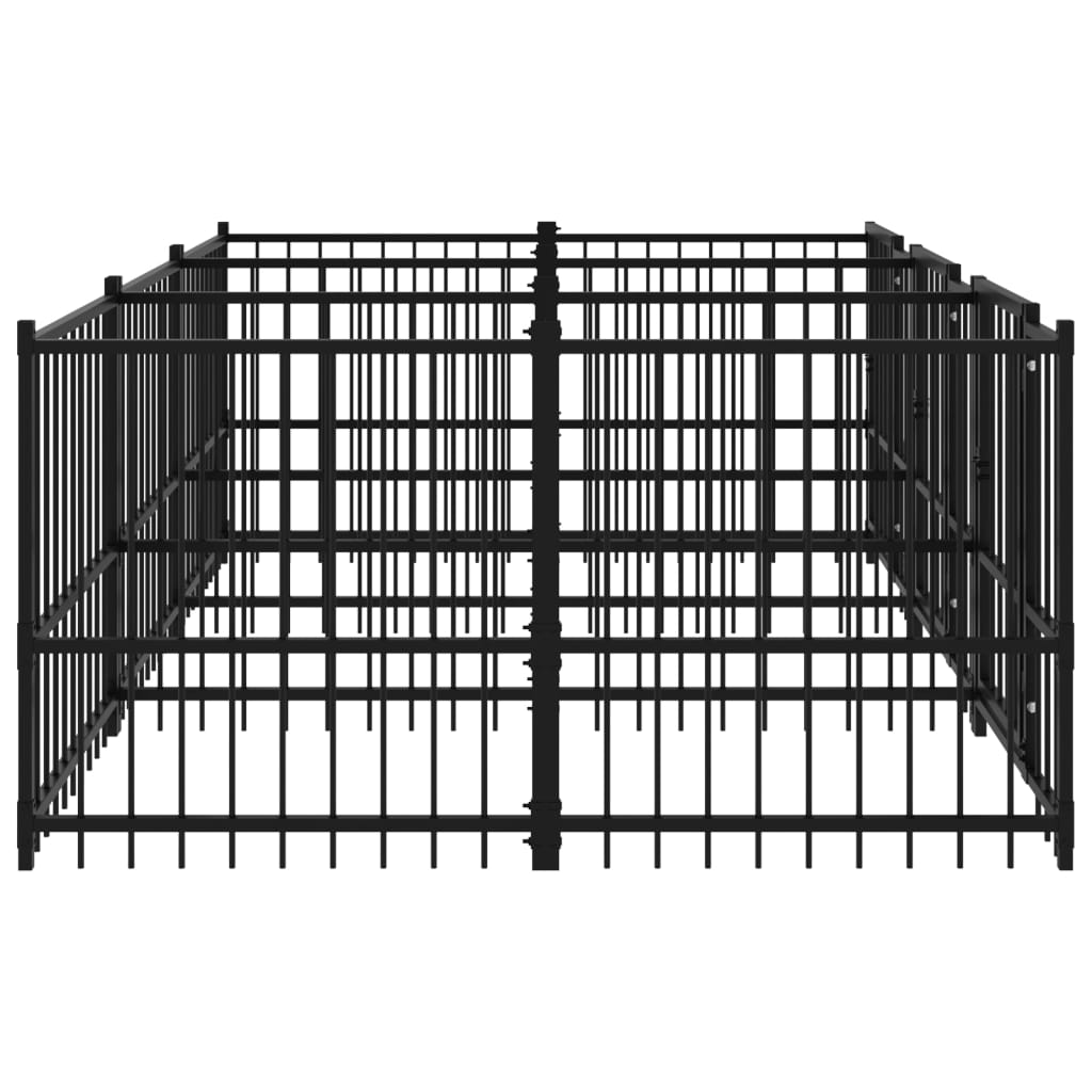Hondenkennel Voor Buiten 5,63 M² Staal 291 x 193.5 x 100 cm