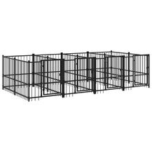 Hondenkennel Voor Buiten 7,51 M² Staal 388 x 193.5 x 100 cm