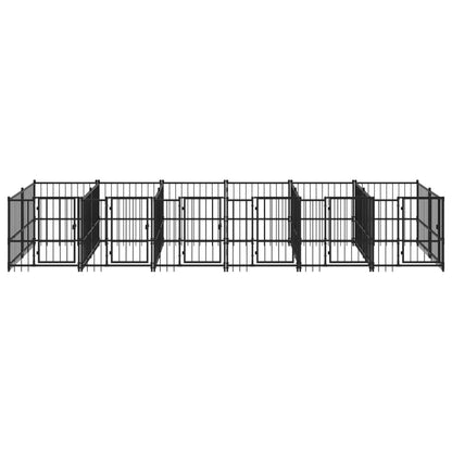Hondenkennel Voor Buiten 11,26 M² Staal 582 x 193.5 x 100 cm