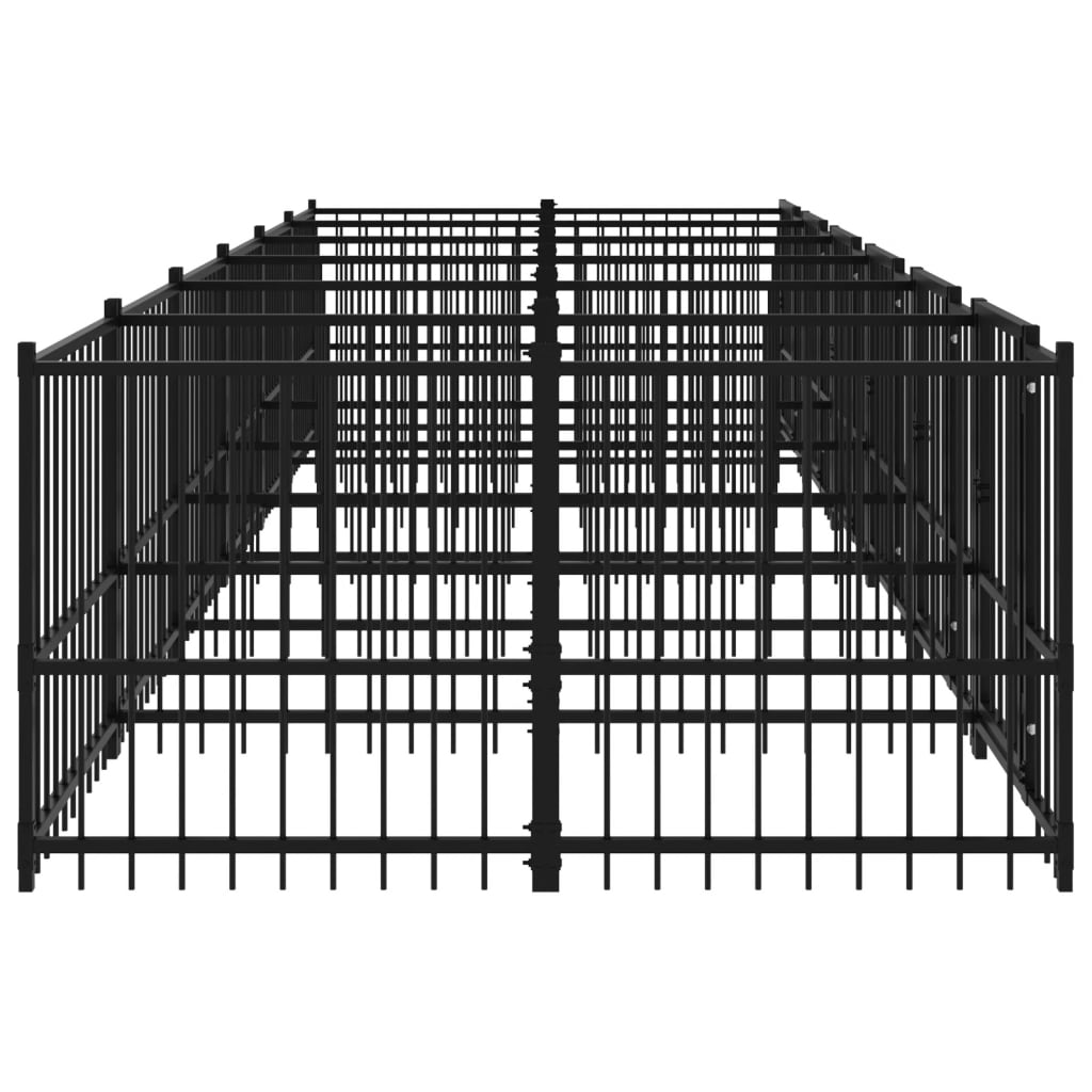 Hondenkennel Voor Buiten 11,26 M² Staal 582 x 193.5 x 100 cm