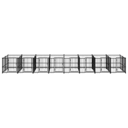 Hondenkennel Voor Buiten 15,02 M² Staal 776 x 193.5 x 100 cm