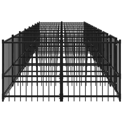 Hondenkennel Voor Buiten 15,02 M² Staal 776 x 193.5 x 100 cm