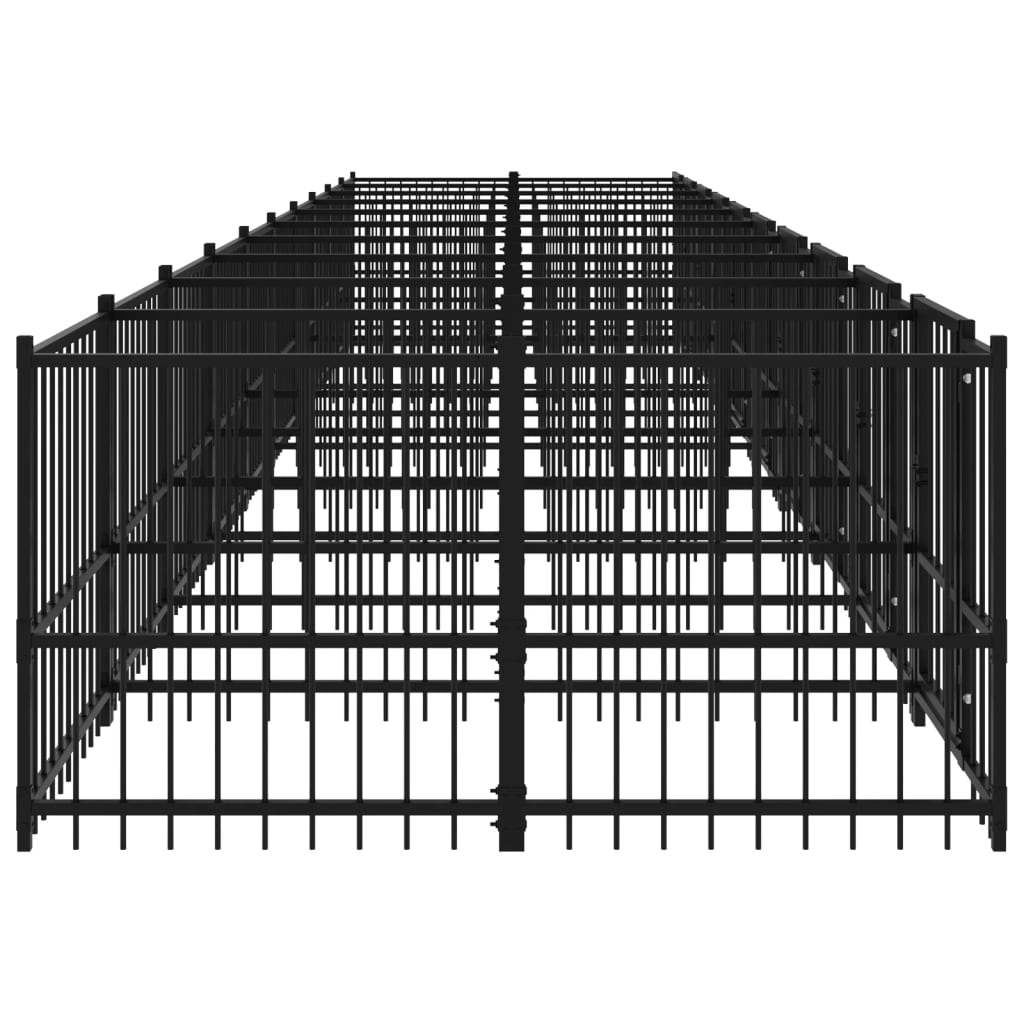 Hondenkennel Voor Buiten 18,77 M² Staal 970 x 193.5 x 100 cm