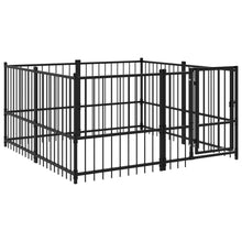 Hondenkennel Voor Buiten 3,75 M² Staal 194 x 193.5 x 100 cm