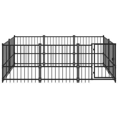 Hondenkennel Voor Buiten 5,63 M² Staal 291 x 193.5 x 100 cm