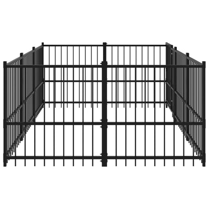 Hondenkennel Voor Buiten 5,63 M² Staal 291 x 193.5 x 100 cm