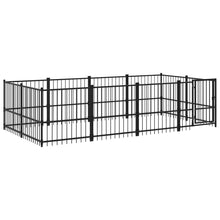 Hondenkennel Voor Buiten 7,51 M² Staal 388 x 193.5 x 100 cm