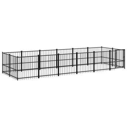 Hondenkennel Voor Buiten 11,26 M² Staal 582 x 193.5 x 100 cm