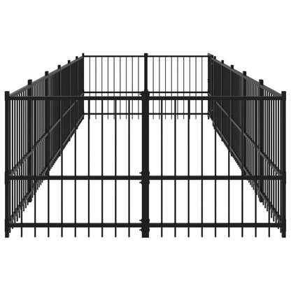 Hondenkennel Voor Buiten 11,26 M² Staal 582 x 193.5 x 100 cm