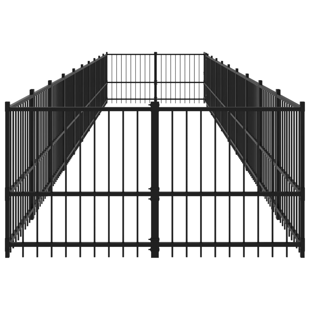 Hondenkennel Voor Buiten 18,77 M² Staal 970 x 193.5 x 100 cm