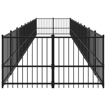 Hondenkennel Voor Buiten 18,77 M² Staal 970 x 193.5 x 100 cm