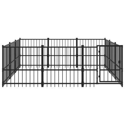Hondenkennel Voor Buiten 8,47 M² Staal 291 x 291 x 100 cm