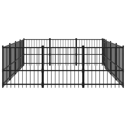 Hondenkennel Voor Buiten 11,58 M² Staal 388 x 291 x 100 cm
