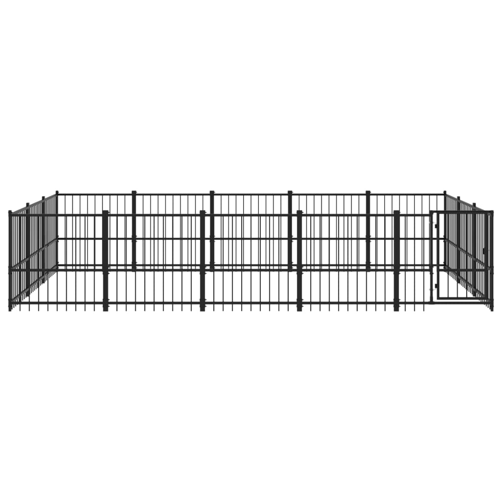 Hondenkennel Voor Buiten 14,11 M² Staal 485 x 291 x 100 cm