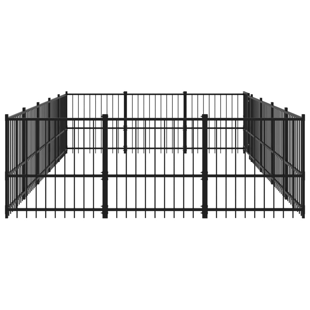 Hondenkennel Voor Buiten 14,11 M² Staal 485 x 291 x 100 cm