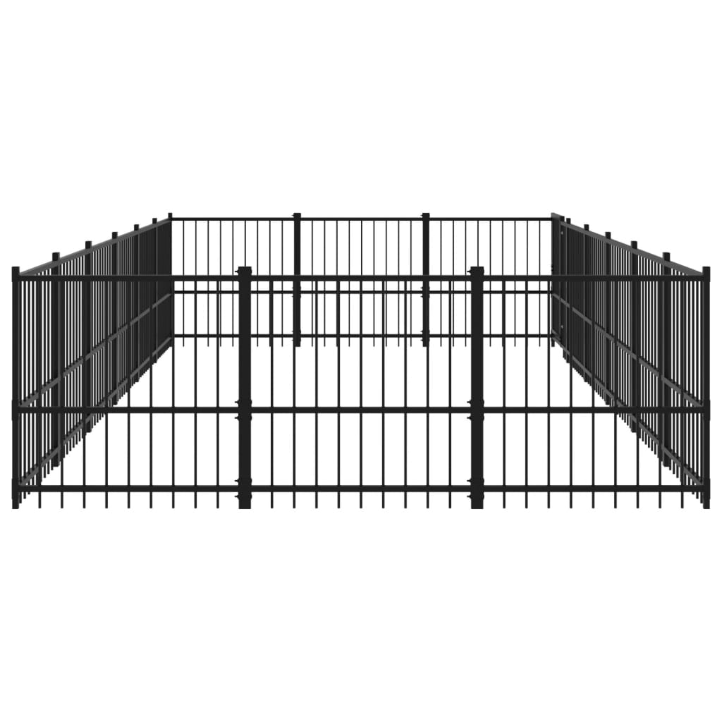 Hondenkennel Voor Buiten 16,94 M² Staal 582 x 291 x 100 cm