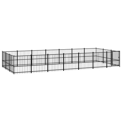 Hondenkennel Voor Buiten 19,76 M² Staal 679 x 291 x 100 cm