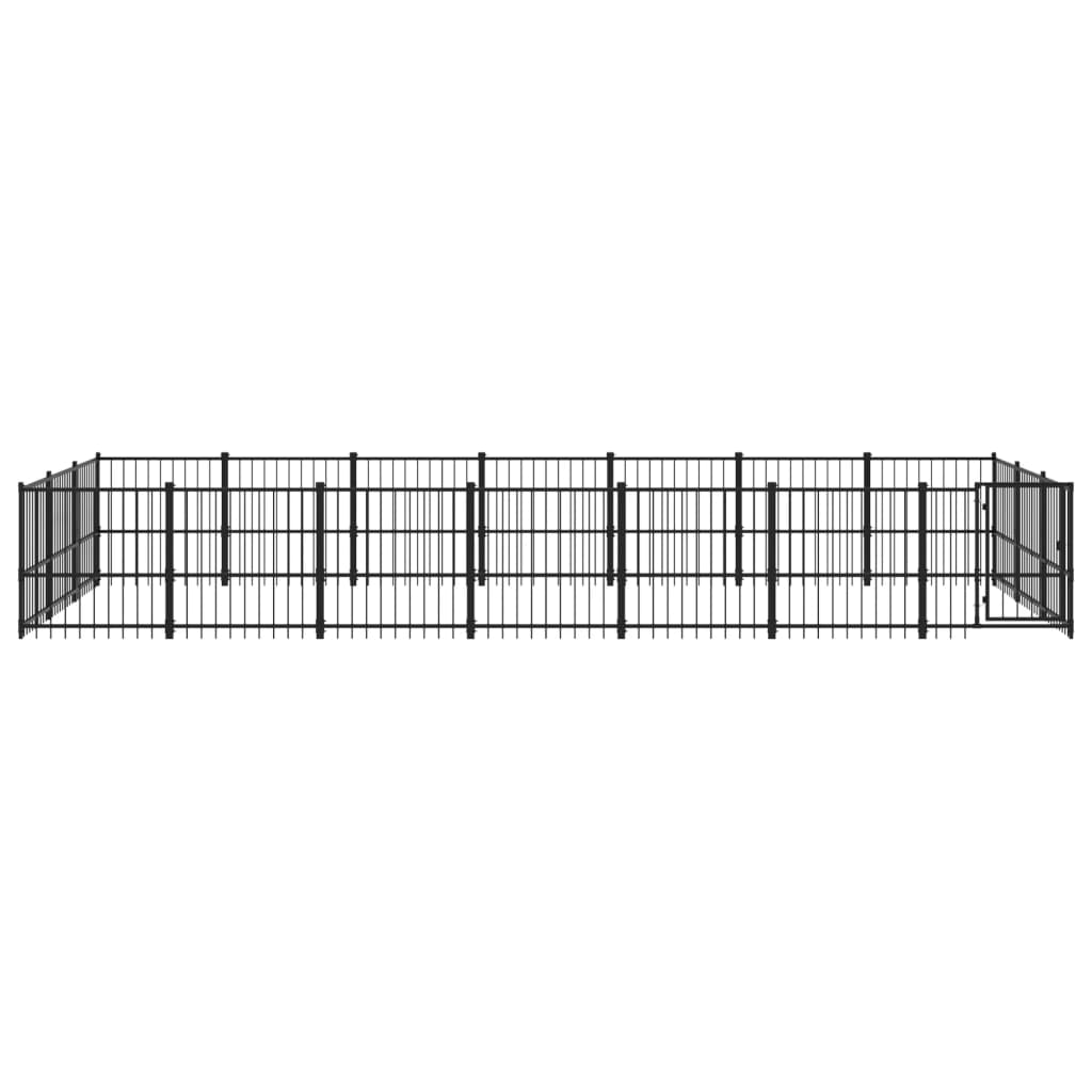 Hondenkennel Voor Buiten 19,76 M² Staal 679 x 291 x 100 cm