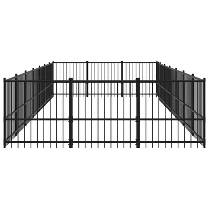 Hondenkennel Voor Buiten 19,76 M² Staal 679 x 291 x 100 cm