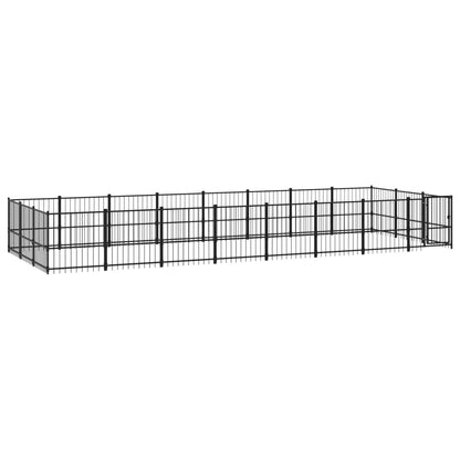 Hondenkennel Voor Buiten 22,58 M² Staal 776 x 291 x 100 cm